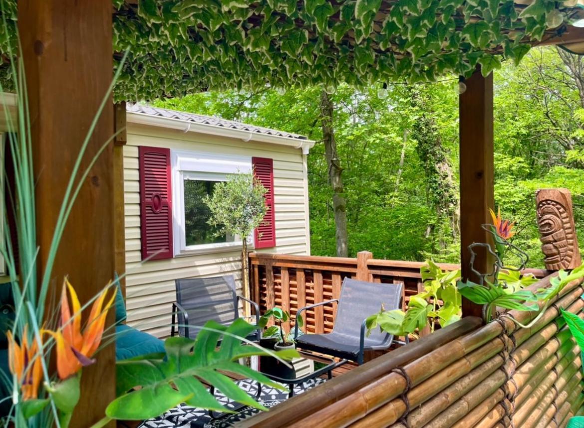Tiki House M-home-climatise - Belle Parcelle ! Camping Saint-Chéron